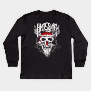 Hail Santa! Metal Kids Long Sleeve T-Shirt